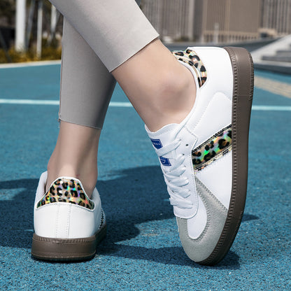 Leopard-Accent Sneakers