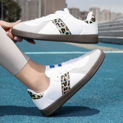 Leopard-Accent Sneakers