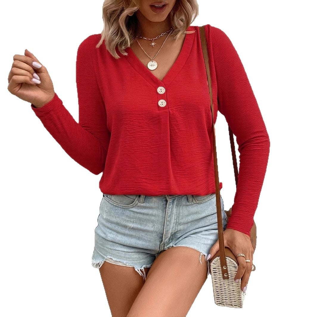 Long Sleeve Button Top