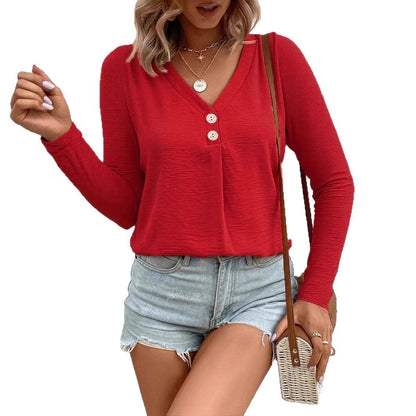 Long Sleeve Button Top