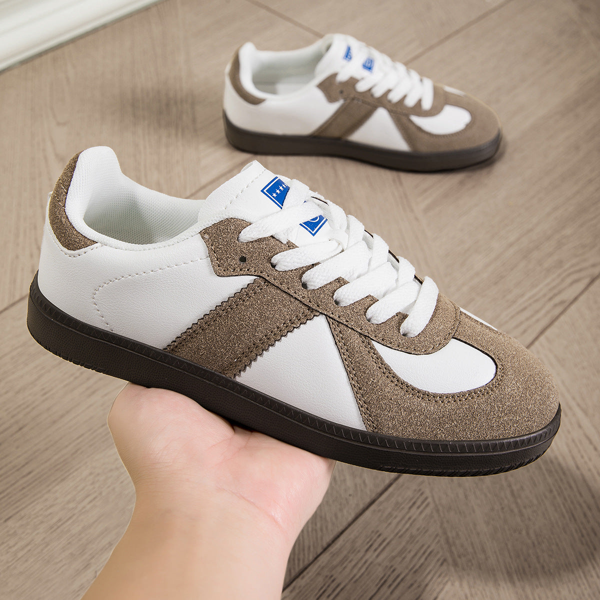 Leopard-Accent Sneakers