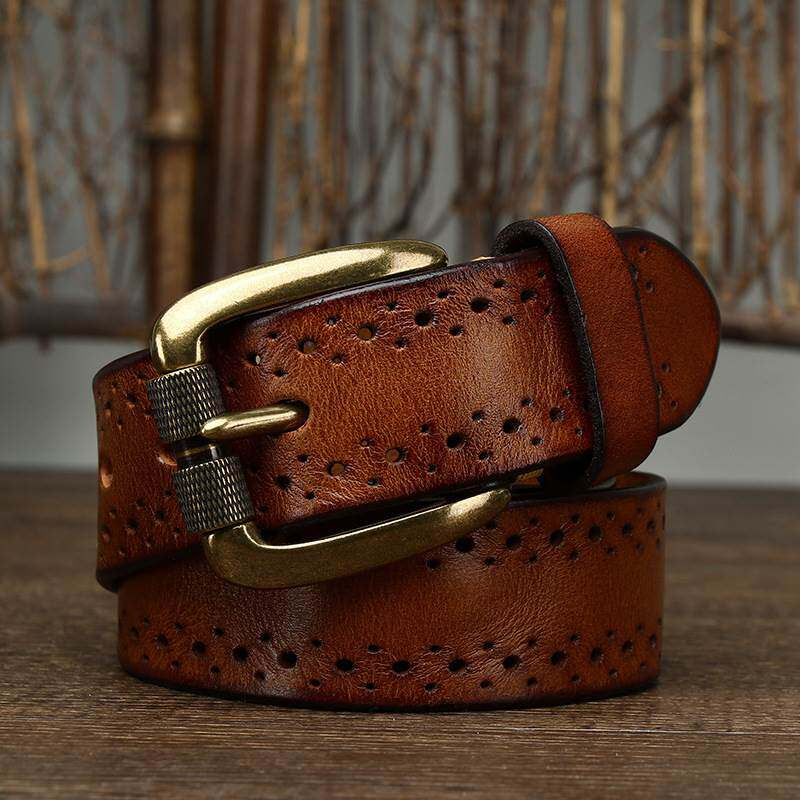 Retro Chino Leather Belt