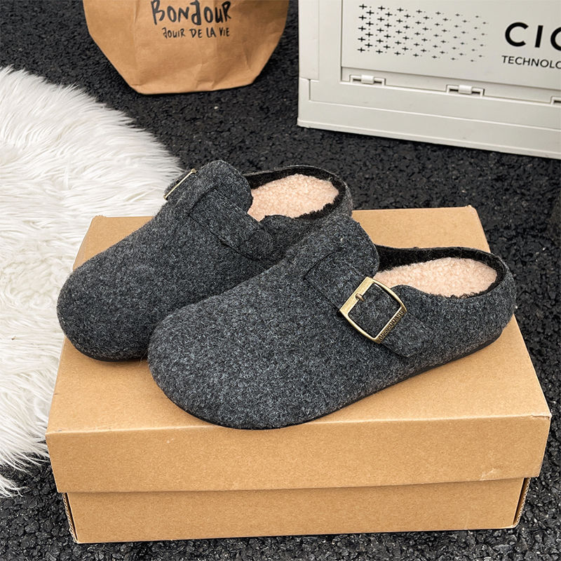 Wool-Cotton Casual Slippers