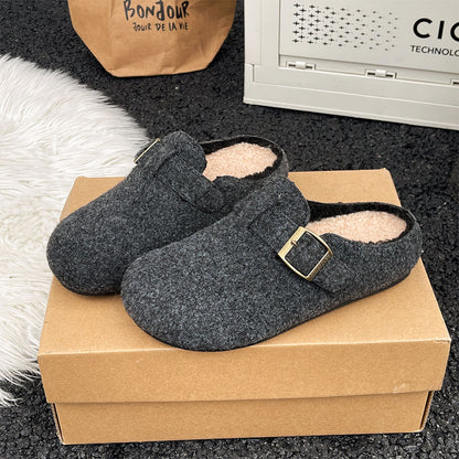 Wool-Cotton Casual Slippers