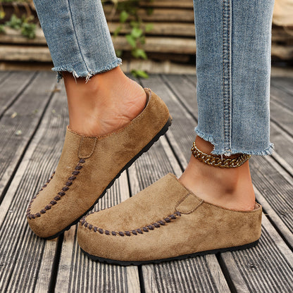 Thick-Soled Half Slippers