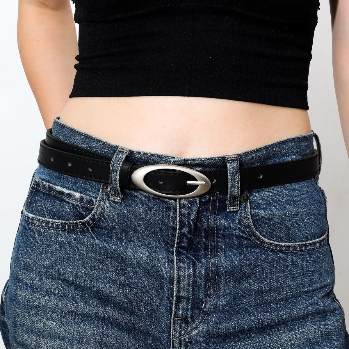 Black Minimalist Belt