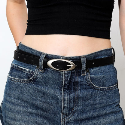 Black Minimalist Belt