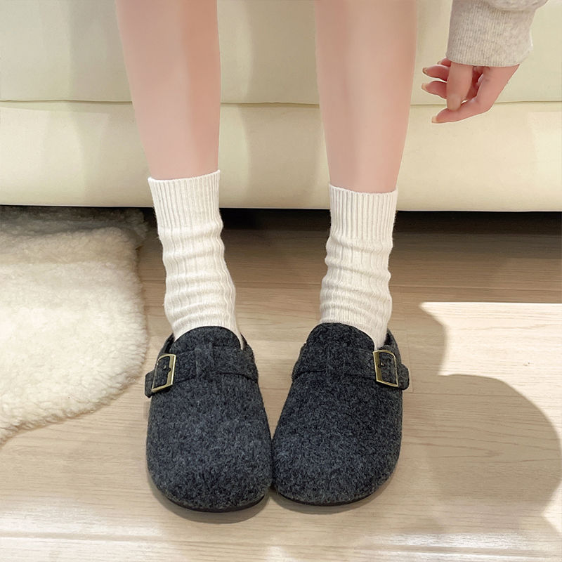 Wool-Cotton Casual Slippers