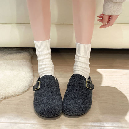 Wool-Cotton Casual Slippers