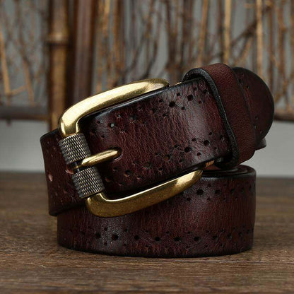 Retro Chino Leather Belt