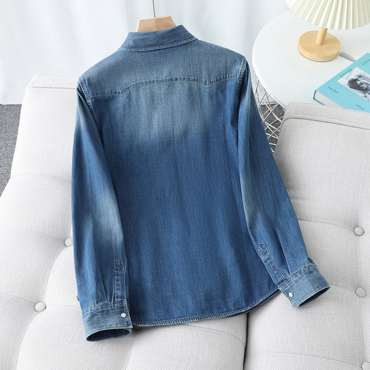Distressed Denim Shirt
