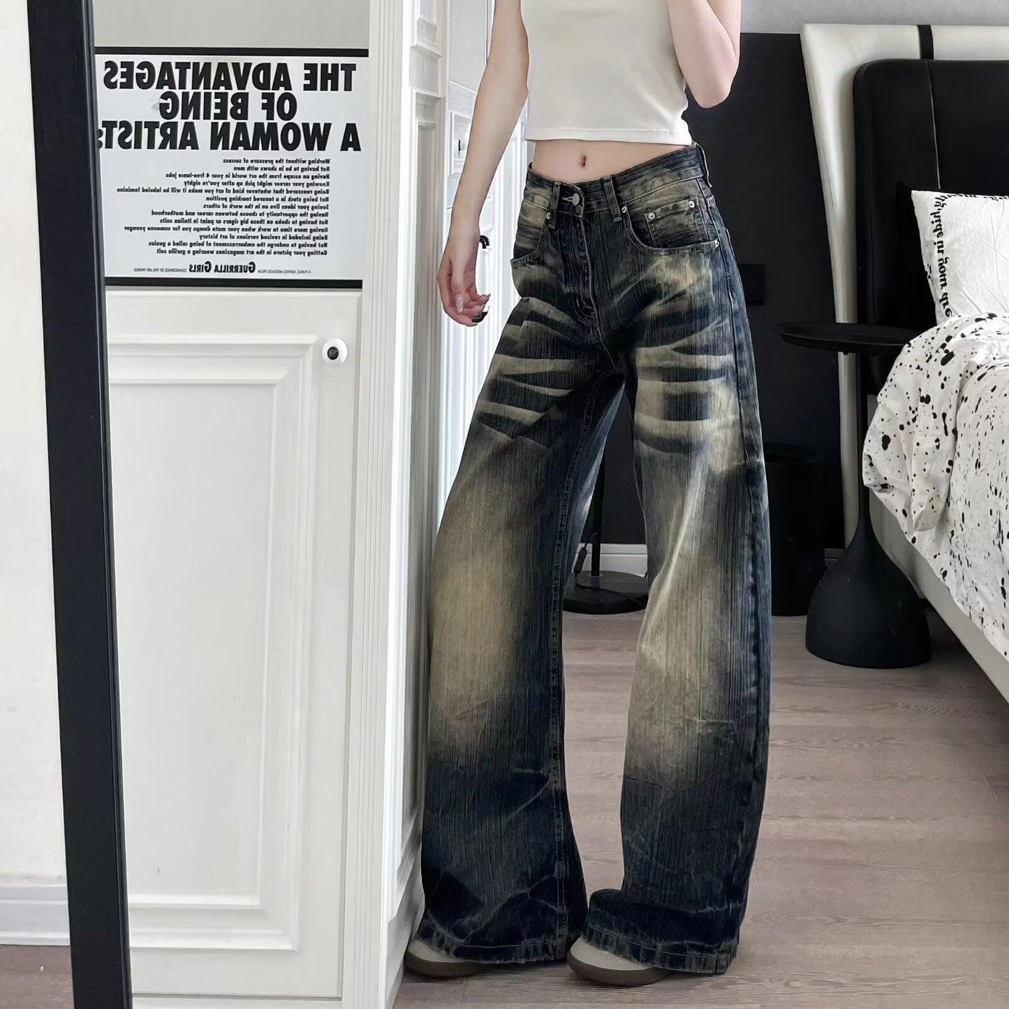 Vintage Straight-Leg Jeans