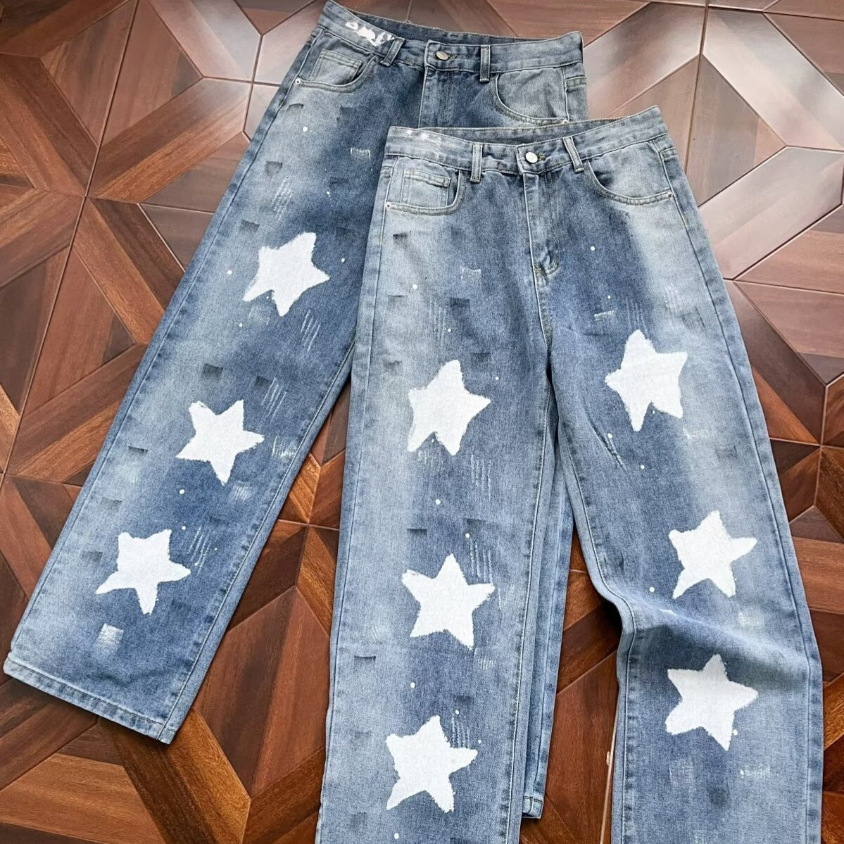 Retro Patchwork Jeans