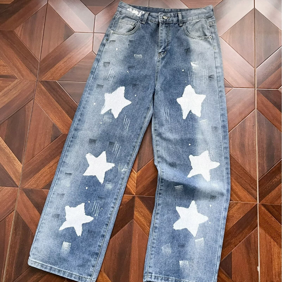 Retro Patchwork Jeans