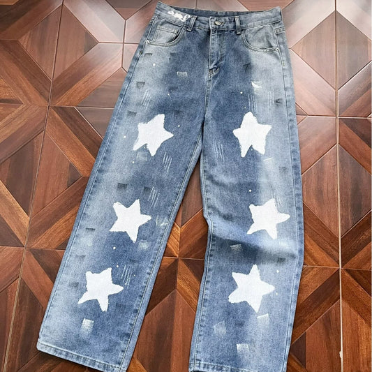 Retro Patchwork Jeans