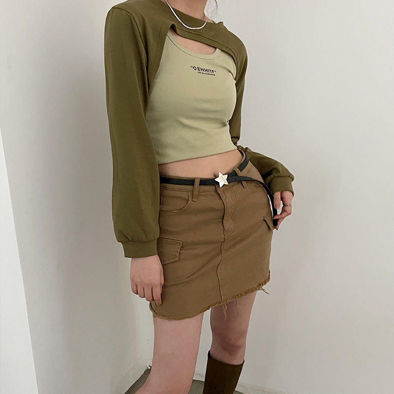 Narrow Leather Waist Belt