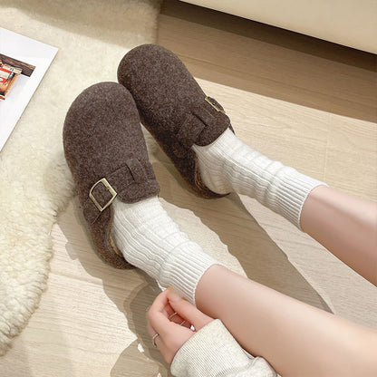 Wool-Cotton Casual Slippers