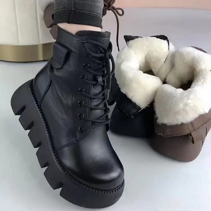 Fleece-Lined Snow Boots
