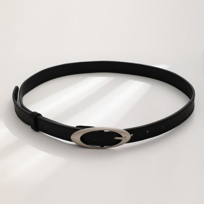 Black Minimalist Belt