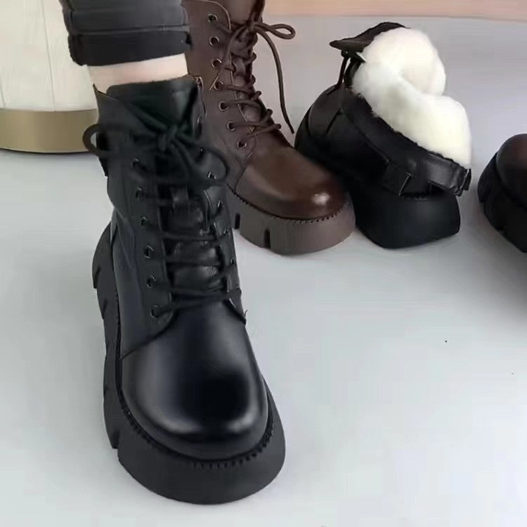 Fleece-Lined Snow Boots