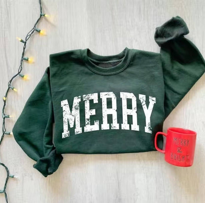 Retro Merry Sweatshirt