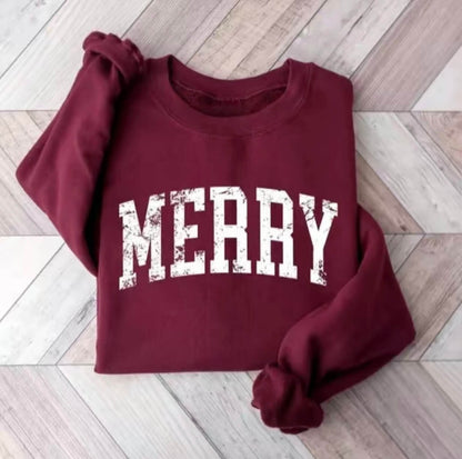 Retro Merry Sweatshirt