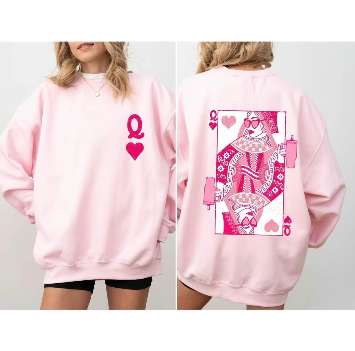 Queen of Hearts Vintage Sweatshirt