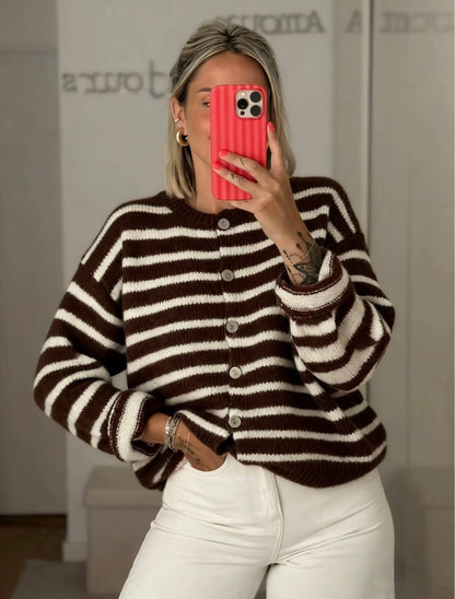 Vintage Striped Cardigan