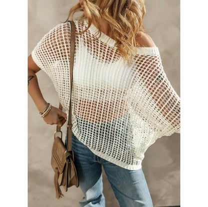 Open-Knit Summer Pullover