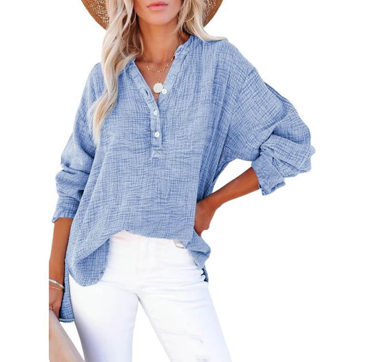 Oversized Cotton Button-Down