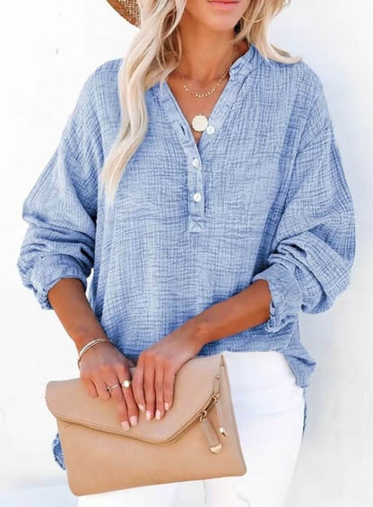 Oversized Cotton Button-Down