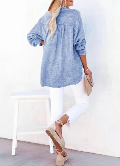 Oversized Cotton Button-Down