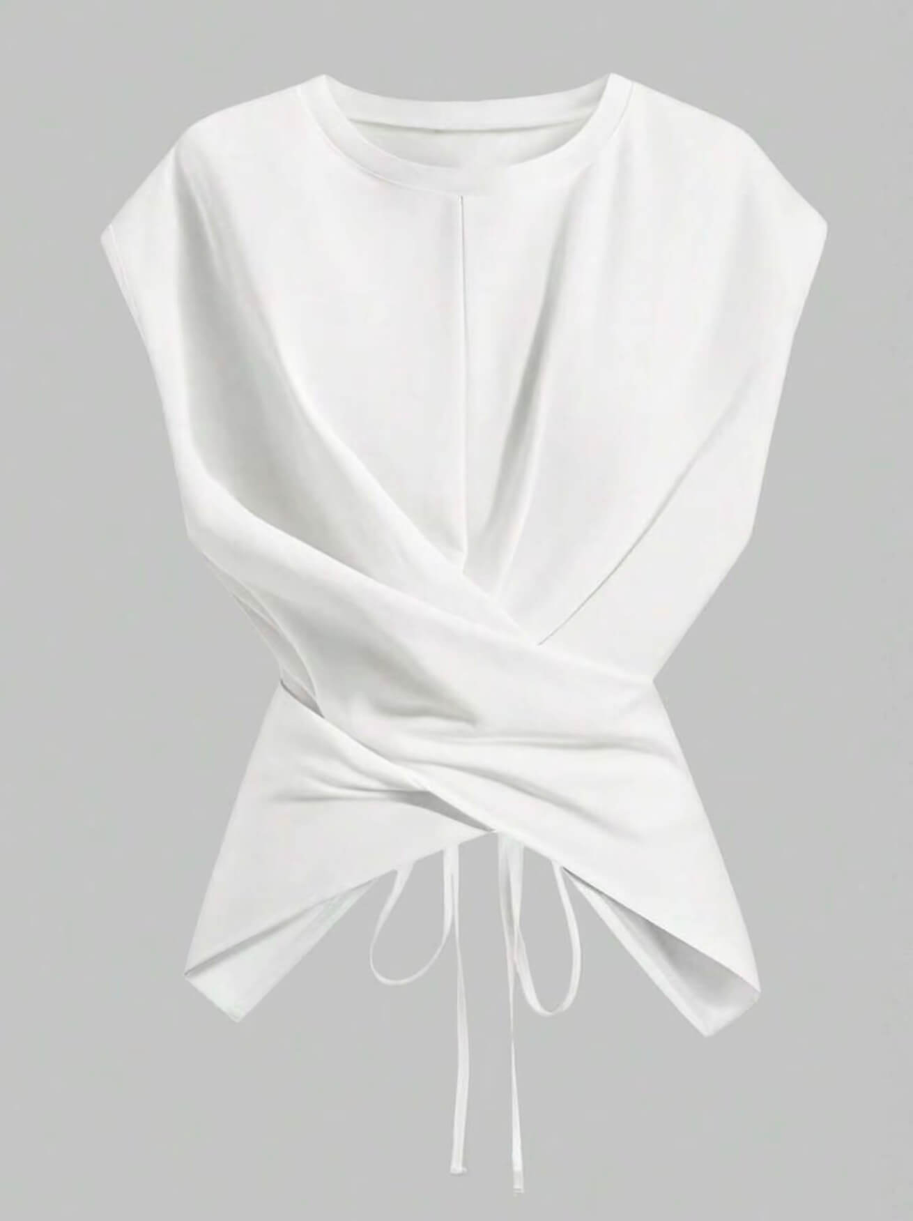 Soft Knit Crossback Tie Tee