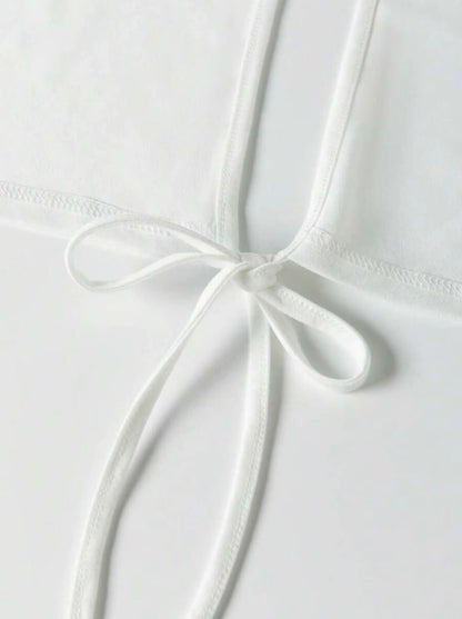 Soft Knit Crossback Tie Tee