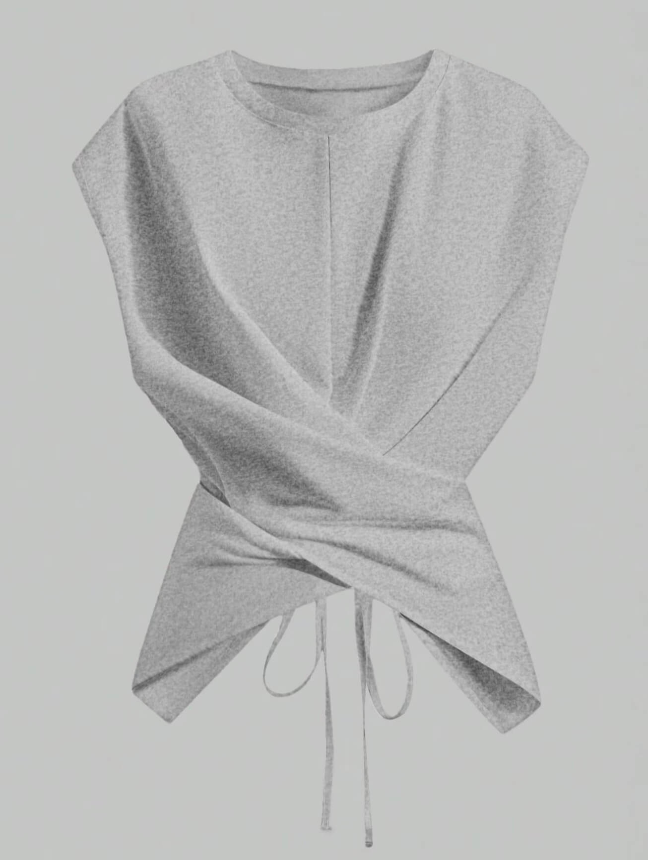 Soft Knit Crossback Tie Tee