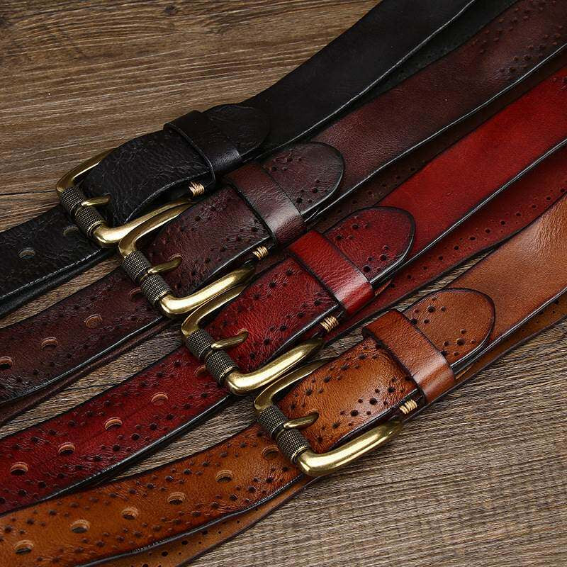 Retro Chino Leather Belt