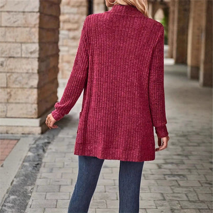 Casual Patchwork Long Sleeve Cardigan Jacket