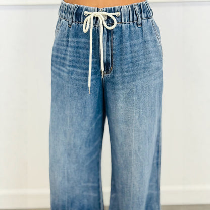 High-Waist Flared Jeans