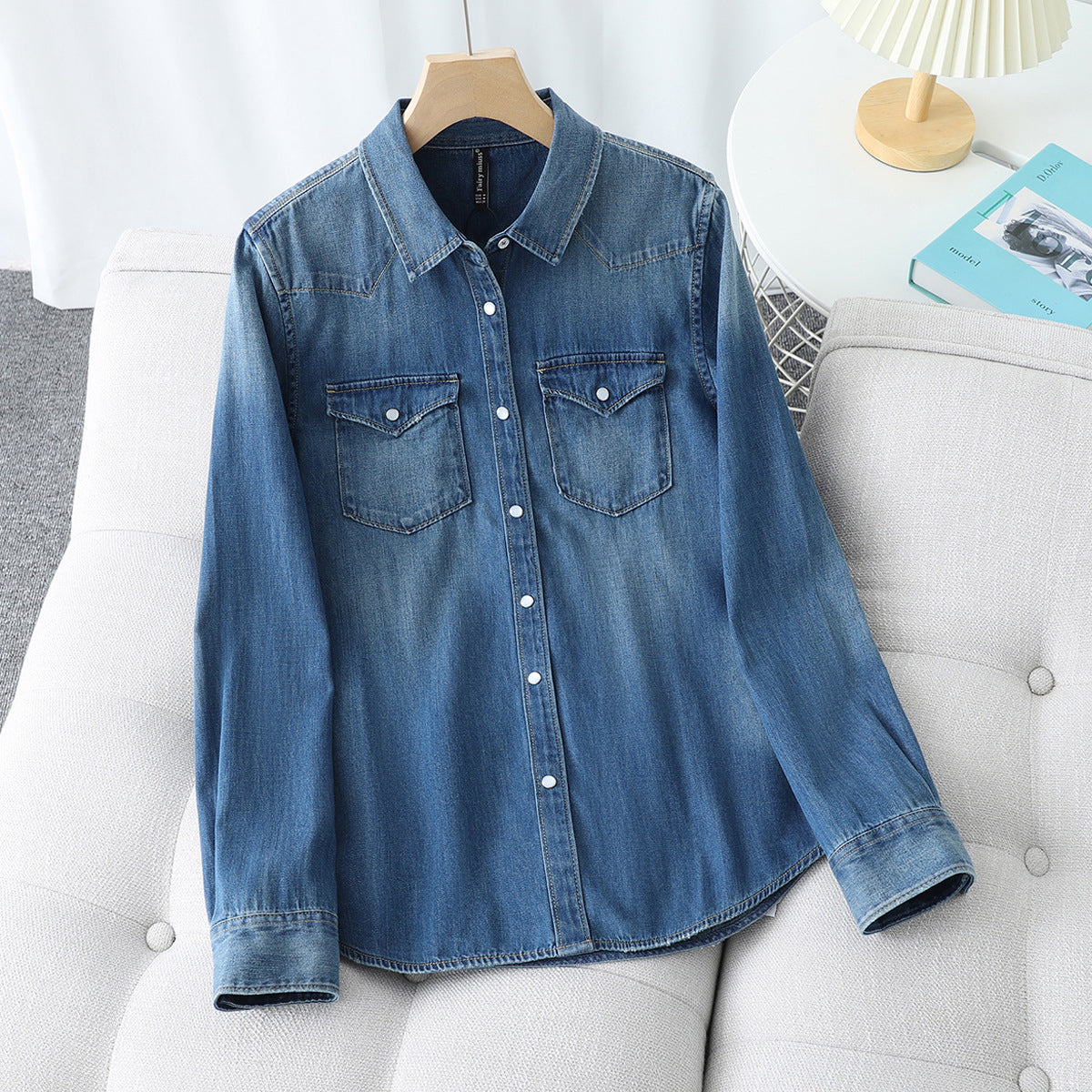 Distressed Denim Shirt