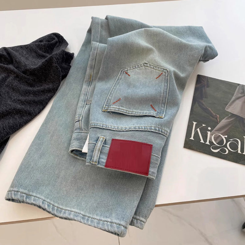 Loose-Fit Straight-Leg Pants