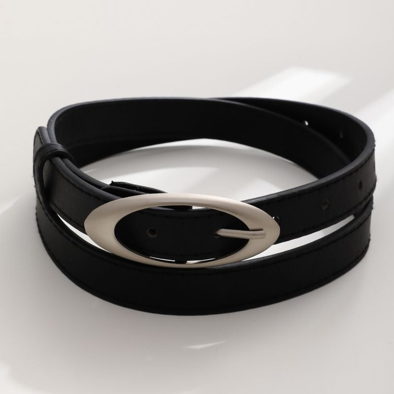 Black Minimalist Belt