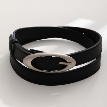 Black Minimalist Belt