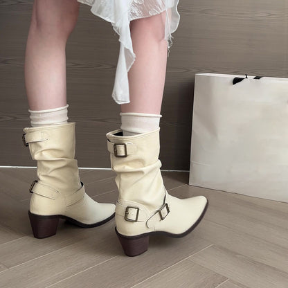 All-match Comfort And Casual Pointed Toe Boots